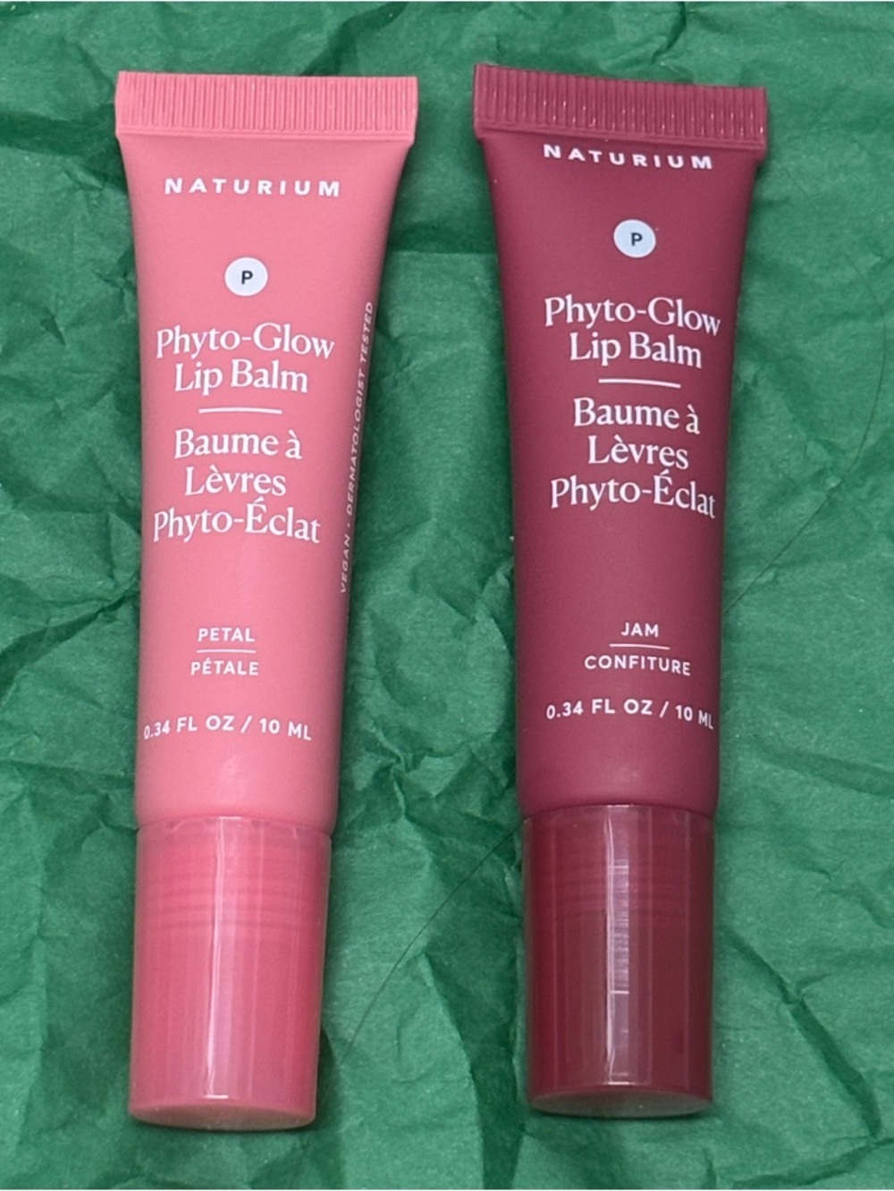 Phyto-Glow Lip Balms in Petal & Jam